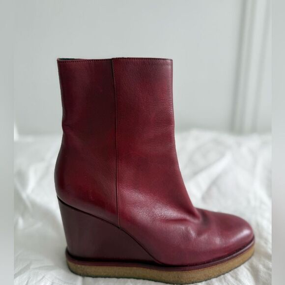 Manon wedge ankle boot size 6.5 red//37 - Picture 4 of 5